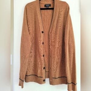 Nordstrom Merino Wool Blend Camel Cardigan Size M